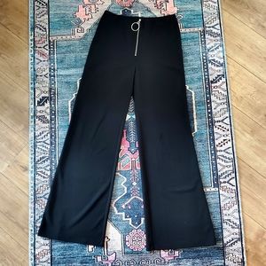 Black palazzo pants, M